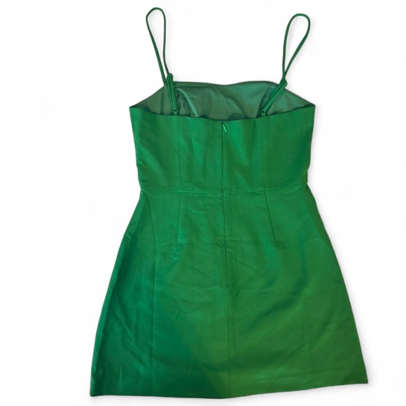 French Connection Green Mini Dress Size 6 Spaghetti Strap - Picture 2 of 5